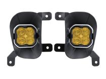 SS3 LED Fog Light Kit for 2019-2021 Ram 1500 Classic Yellow SAE Fog Sport w/ Backlight Diode Dynamics