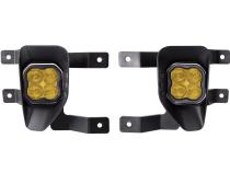 SS3 LED Fog Light Kit for 2019 Chevrolet Silverado 1500 LD Yellow SAE Fog Sport w/ Backlight Diode Dynamics