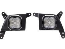 SS3 LED Fog Light Kit for 2020-2021 Chevrolet Silverado HD 2500/3500 White SAE Fog Pro w/ Backlight Diode Dynamics
