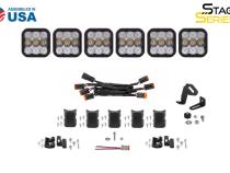 SS5 Pro Universal CrossLink 6-Pod Lightbar Yellow Driving Diode Dynamics