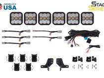 Bronco SS5 6-Pod CrossLink Grille Lightbar Kit Pro White Combo Diode Dynamics