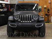 SS5 Bumper LED Pod Light Kit for 2018-2021 Jeep JL Wrangler, Pro Yellow Combo Diode Dynamics