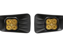 SS3 LED Fog Light Kit for 2007-2014 Chevrolet Tahoe Z71, Yellow SAE Fog Pro with Backlight Diode Dynamics