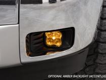 SS3 LED Fog Light Kit for 2007-2014 Chevrolet Tahoe Z71, Yellow SAE Fog Pro with Backlight Diode Dynamics
