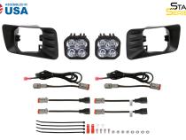 SS3 LED Fog Light Kit for 2007-2014 Chevrolet Suburban Z71, Yellow SAE Fog Max with Backlight Diode Dynamics
