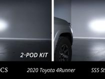 SS5 Stealth Grille LED 2-Pod Kit for 2014-2023 Toyota 4Runner, Pro Yellow Combo Diode Dynamics