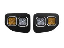 SS3 LED Fog Pocket Kit for 2020-2022 Ford Super Duty, White Pro Diode Dynamics