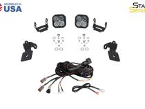 20-Present Polaris RZR A-Pillar LED Pod Kit, SS3 Pro White Combo Diode Dynamics