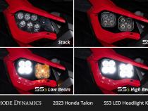 SS3 LED Headlight Kit for 2022-2024 Honda Talon, Sport White ABL