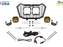 Stage Series LED Grille Kit for 2022-2024 Honda Talon, Yellow (3000K) Sport Yellow Combo
