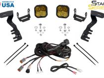 Stage Series 2 Inch LED Ditch Light Kit for 2024-Present Toyota Tacoma, Sport White Combo Diode Dynamics