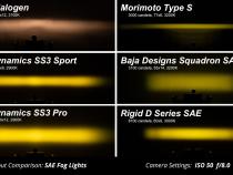 SS3 SAE/DOT Type YS Fog Light Kit Cool White (6000K) Pro (36 watts) White SAE Fog Diode Dynamics