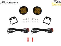 SS3 SAE/DOT Type Forester Fog Light Kit Cool White (6000K) Max (38.5 watts) White SAE Fog Diode Dynamics