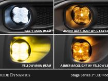 SS3 LED Fog Light Kit for 09-11 Honda Element, Pro Yellow SAE Fog Diode Dynamics