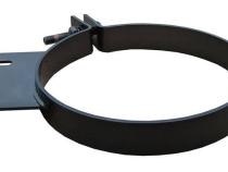 Diesel Stack Exhaust Clamp 10 in Black Finish 304 Stainless Steel Pypes Exhaust