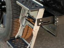 R-STEP 9 Inch Wide For 2016-2023 Toyota Tacoma Bed Step Attachment Brackets Behind Driver Rear Tire Rock Slide Engineering