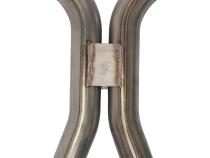 1966-71 Ford Fairlane 2.5 Inch H-Pipe Crossmember Back Quarter Panel Exit Exhaust Race Pro Mufflers Pypes Performance Exhaust