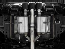 23-Up Honda Civic Type R 2.0L 3 Inch Cat-Back Exhaust System Armor Pro T304 Stainless Steel Triple Center Outlet with Carbon Fiber Tips Active Exhaust MBRP