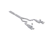 24-Up Ford Mustang GT 5.0L, Armor Pro T304 Stainless Steel 3 Inch Cat-Back Dual Split Rear with Quad Tips, Race Profile MBRP