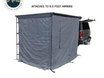 HD Nomadic 2.0 Awning Room Enclosure, Grey Body, Green Trim (4 Walls and Floor) Overland Vehicle Systems