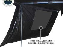XD Nomadic 270 - Awning Wall 3 W/Black Out, Passenger Side, Black Body, Black Trim W/Storage Bag Overland Vehicle Systems