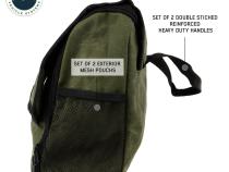 Organize With Overland Vehicle Systems Wax Canvas Overnight Bag Overland Vehicle Systems