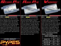 Violator Series Muffler 14 in 2.5 in Offset/Offset Hardware Not Incl Polished 304 Stainless Steel Pypes Exhaust