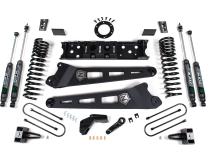 19-24 RAM 3500 4.5 Inch Radius Arm 3 Inch Rear Block With Overload Diesel 8-Bolt T-Case Fox Adventure Shocks Zone Offroad
