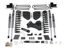 17-19 Ford F-250/350 Super Duty 4 Inch Lift Kit 2 Inch Rear Block Gas 3 Leaf Main Fox Adventure Shocks Adventure Series Shocks Zone Offroad